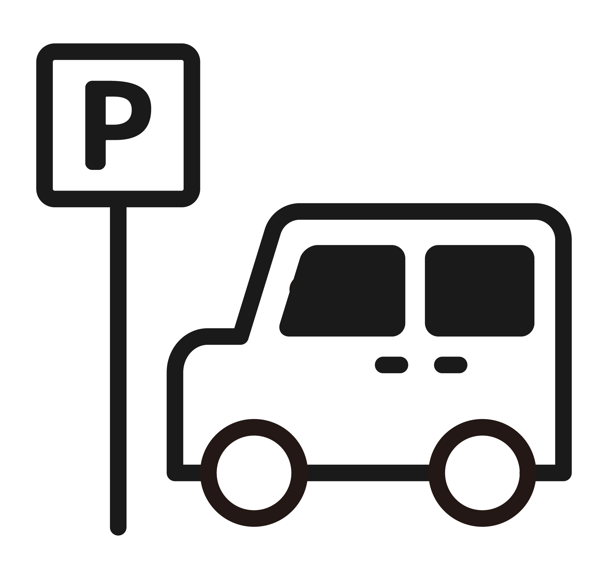 無料駐車場17台